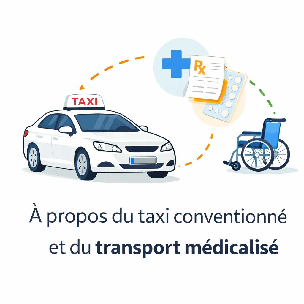 Taxi conventionné CPAM à Trappes expliquant le fonctionnement du transport médicalisé avec prescription médicale et prise en charge