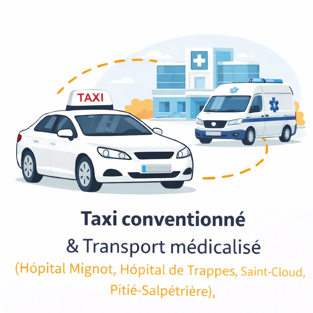 Taxi à Trappes – transport médicalisé